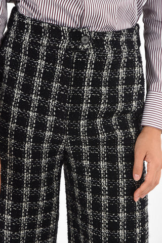 Pantalone capri gingham check