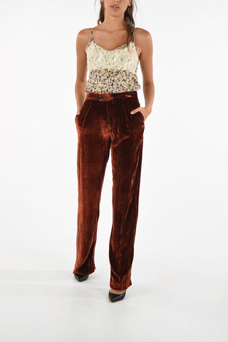 Chenille Wide Fit Pants