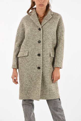plain herringbone chesterfield coat