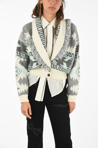 cardigan icon jacquard cardi crop