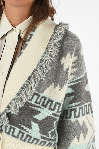 cardigan icon jacquard cardi crop