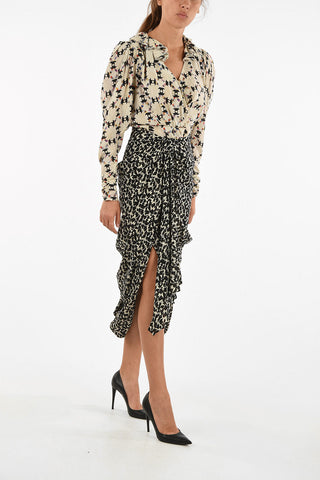 midi asymmetrical skirt