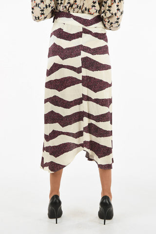 maxi asymmetrical REBECA skirt