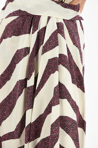 maxi asymmetrical REBECA skirt