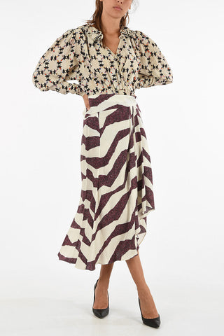 maxi asymmetrical REBECA skirt
