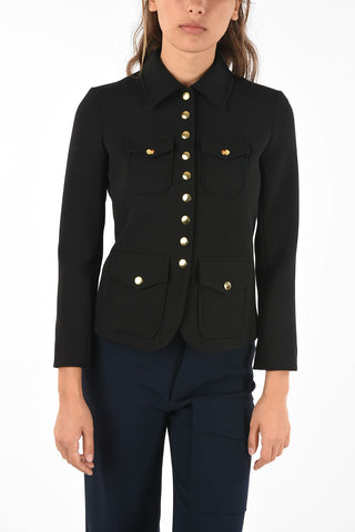 Snap Button Multi Pocket Blazer