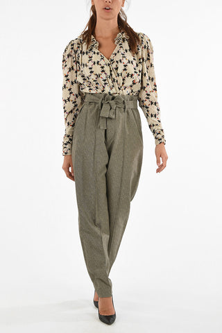 Pantalone EMILIA a vita alta con cintura