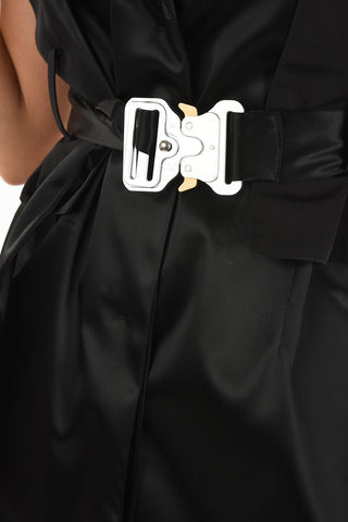 vestito wrap mini con cintura