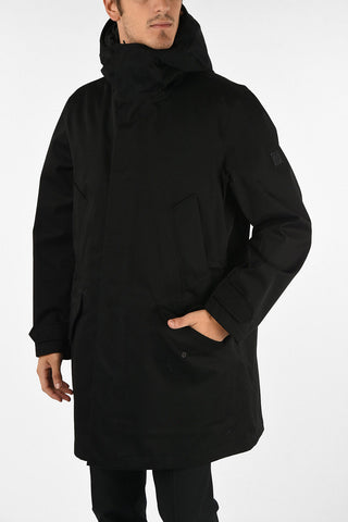 hidden closure down jacket