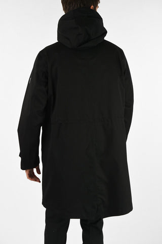 hidden closure down jacket