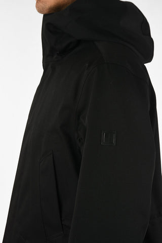 hidden closure down jacket
