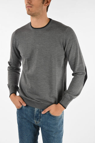 maglia girocollo in lana vergine
