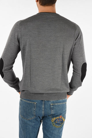 maglia girocollo in lana vergine