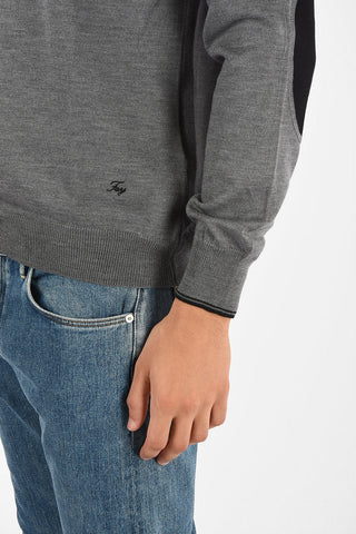 maglia girocollo in lana vergine