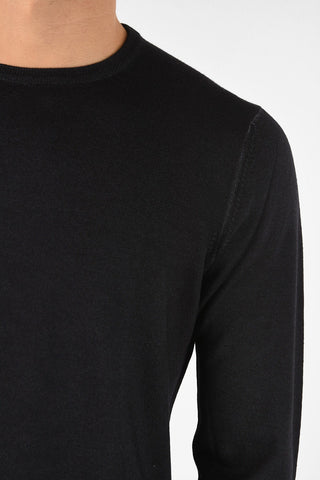 maglia girocollo in lana vergine