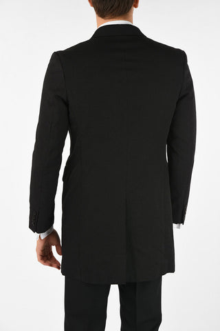 MAN center vent double-breasted blazer