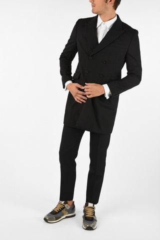 MAN center vent double-breasted blazer