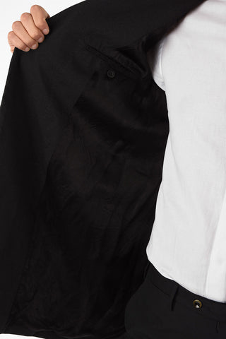 MAN center vent double-breasted blazer