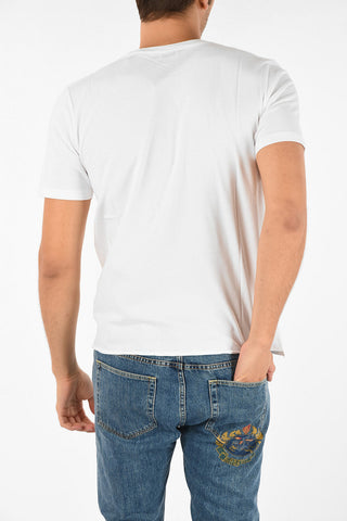 t-shirt con stampa girocollo
