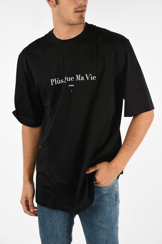 t-shirt con stampa girocollo