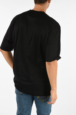t-shirt con stampa girocollo