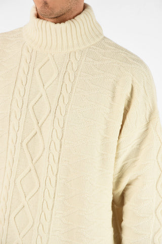 aran GALLAGHER turtle-neck maxi sweater