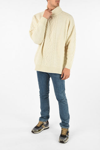 aran GALLAGHER turtle-neck maxi sweater