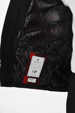 hooded gun club check down jacket