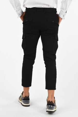hidden closure capri cargo pants