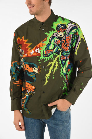 printed superman shirt