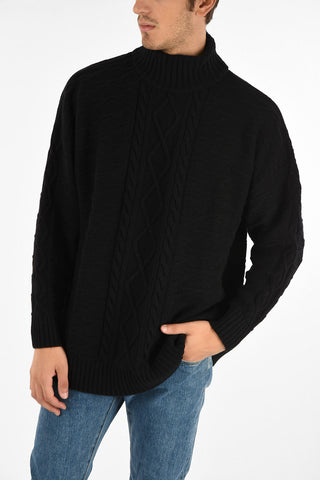 aran GALLAGHER turtle-neck maxi sweater