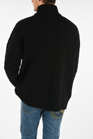 aran GALLAGHER turtle-neck maxi sweater