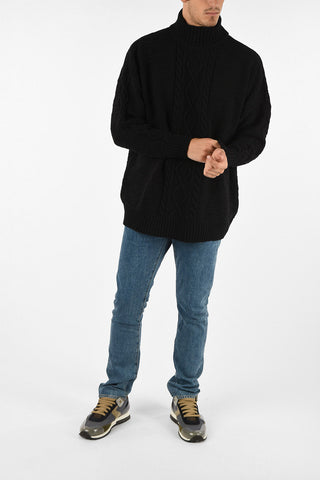 aran GALLAGHER turtle-neck maxi sweater
