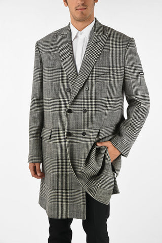 cappotto Chesterfield doppiopetto pied-de-poule