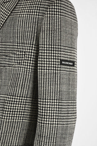 cappotto Chesterfield doppiopetto pied-de-poule