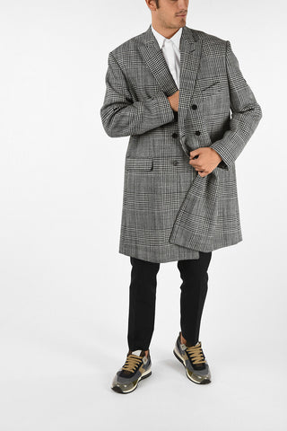 cappotto Chesterfield doppiopetto pied-de-poule