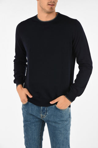 maglia girocollo in lana vergine