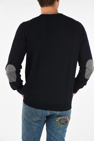 maglia girocollo in lana vergine