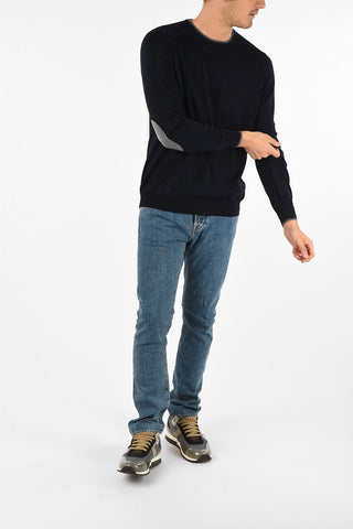 maglia girocollo in lana vergine