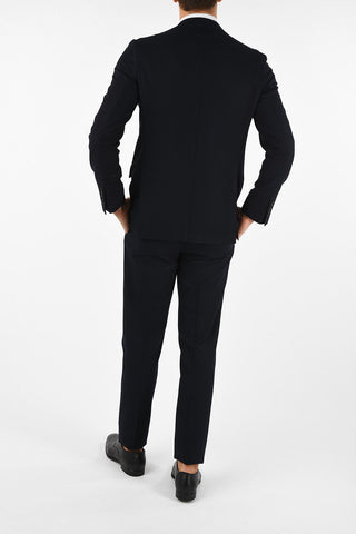 side vents ribbed 2-button suit