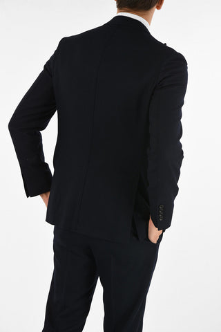 side vents ribbed 2-button suit
