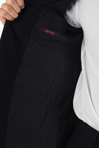 side vents ribbed 2-button suit