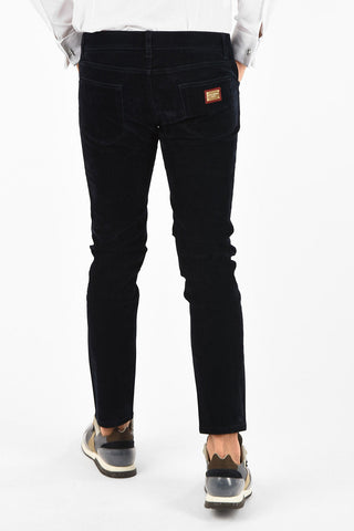 velvet skinny fit pants