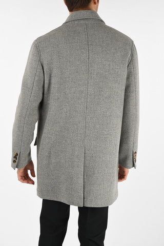 virgin wool double breasted peacot