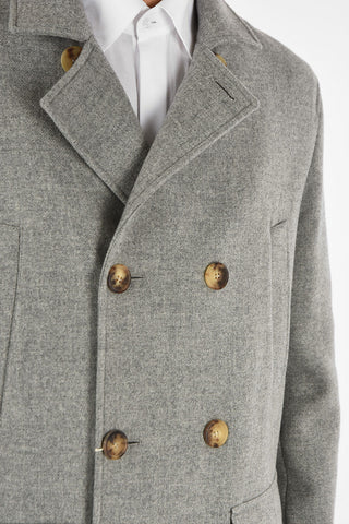 virgin wool double breasted peacot