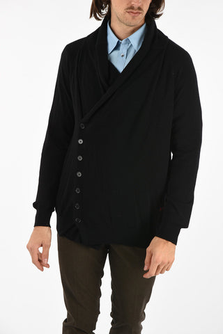 cowl neckline cashmere cardigan