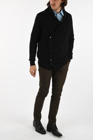 cowl neckline cashmere cardigan
