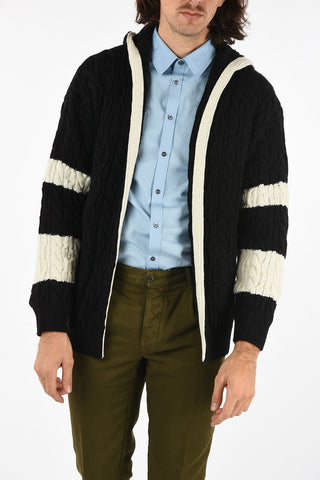 Hoodie aran cardigan