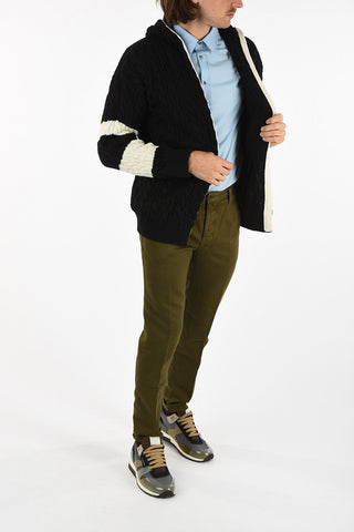 Hoodie aran cardigan