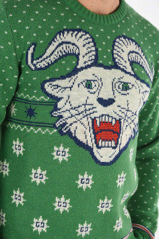 maglia girocollo ricamata